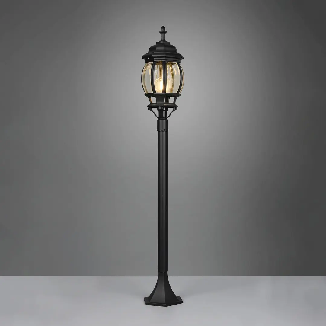 Trio Lighting Wegeleuchte Elvo, schwarz matt, Höhe 100 cm, Aluminium