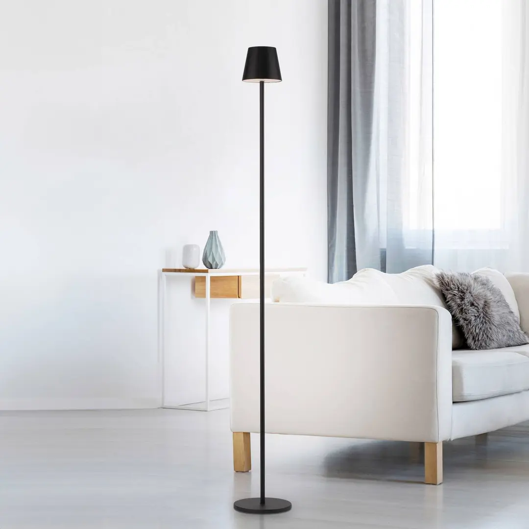 JUST LIGHT. GmbH JUST LIGHT. LED-Akku-Stehleuchte Euria, schwarz, Eisen, IP54