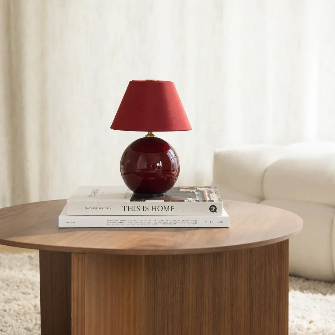 Globen Lighting Akku-Tischleuchte IRIS, rot, Höhe 23 cm, G4