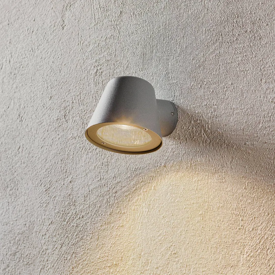 Nordlux Außenwandleuchte Aleria, Aluminium grau