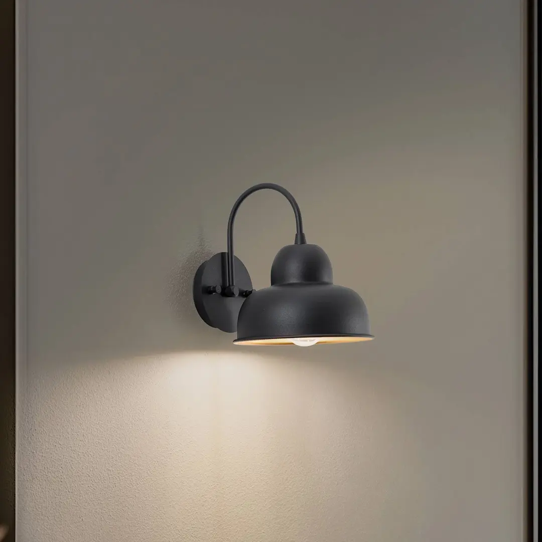 Opviq Wandleuchte Berceste 180-A schwarz/gold