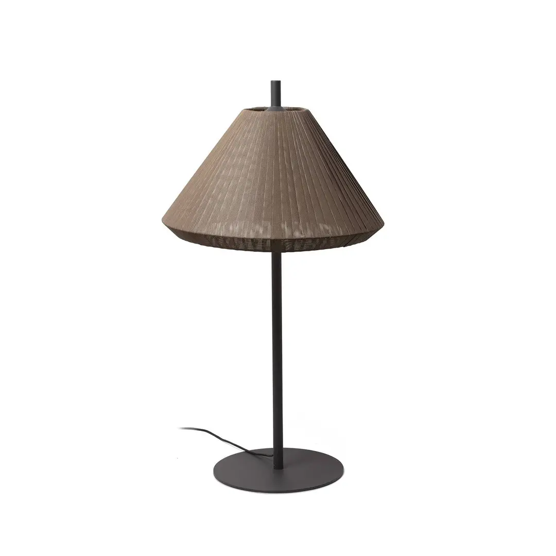FARO BARCELONA Terrassenleuchte Saigon IP65, Höhe 120 cm, braun