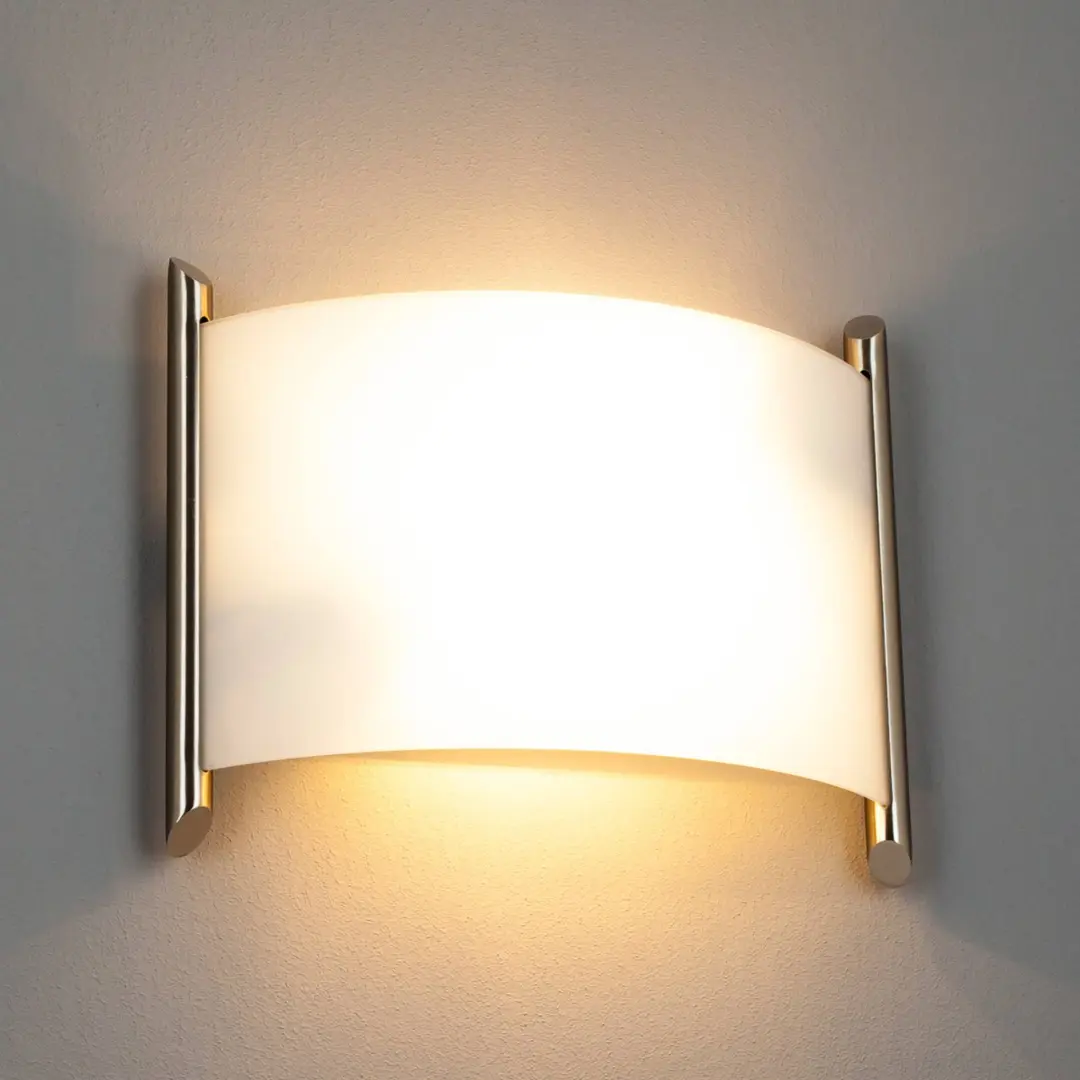 Lindby Wandleuchte Filippa, 31 cm, nickel, Glas, E27