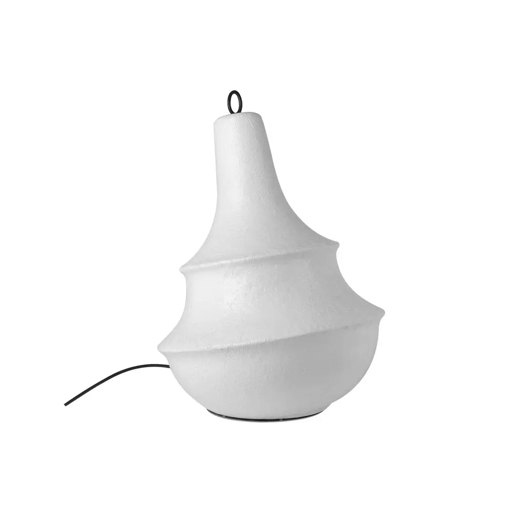 Karman Außenstehleuchte Lady D, Höhe 66 cm, weiß, Fiberglas