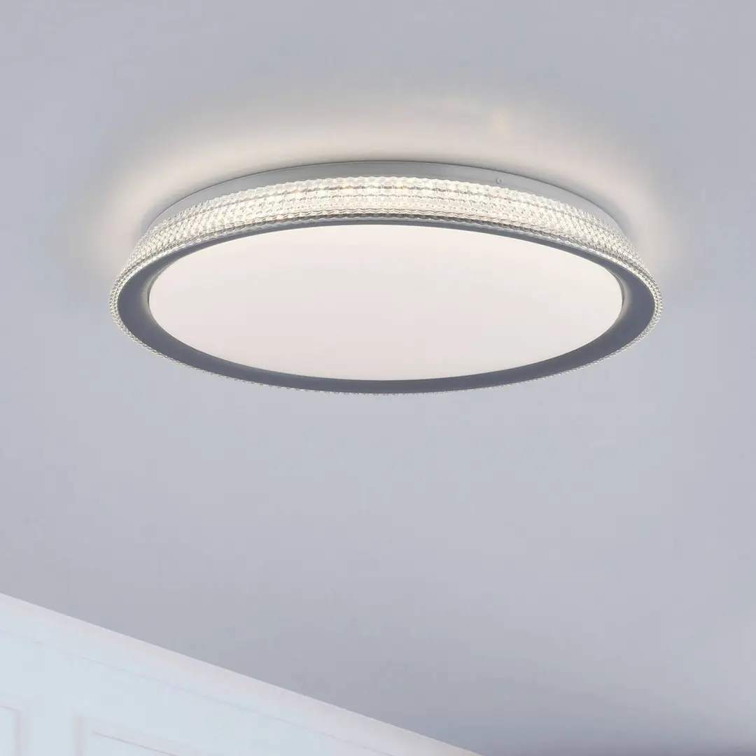 JUST LIGHT. GmbH LED-Deckenleuchte Kari, dimmbar Switchmo, Ø 51cm