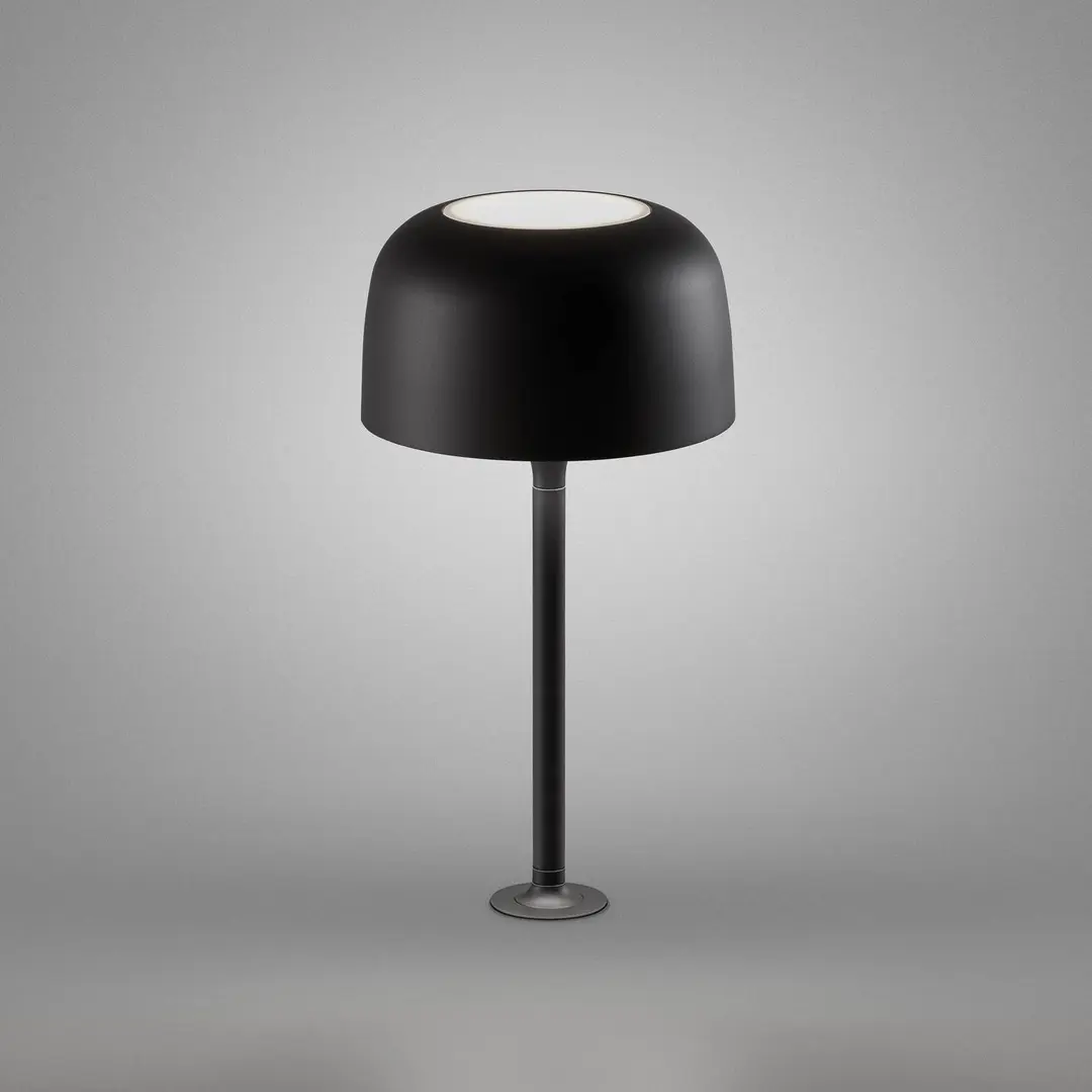 Bover LED-Einbau-Tischlampe Bol, schwarz matt, Höhe 33 cm