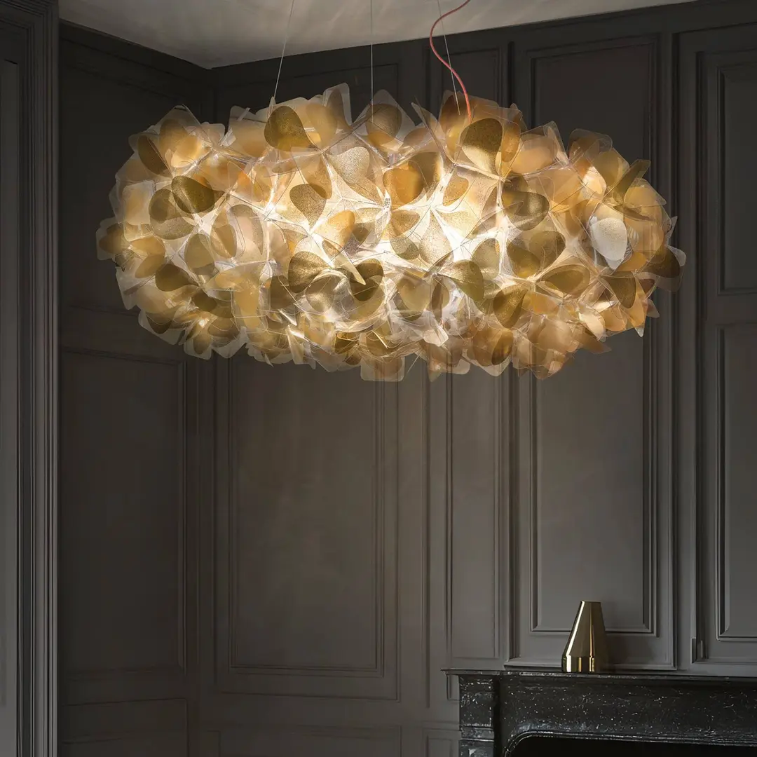 Slamp Hängeleuchte Clizia Mama Non Mama, Ø 78 cm, gold/klar