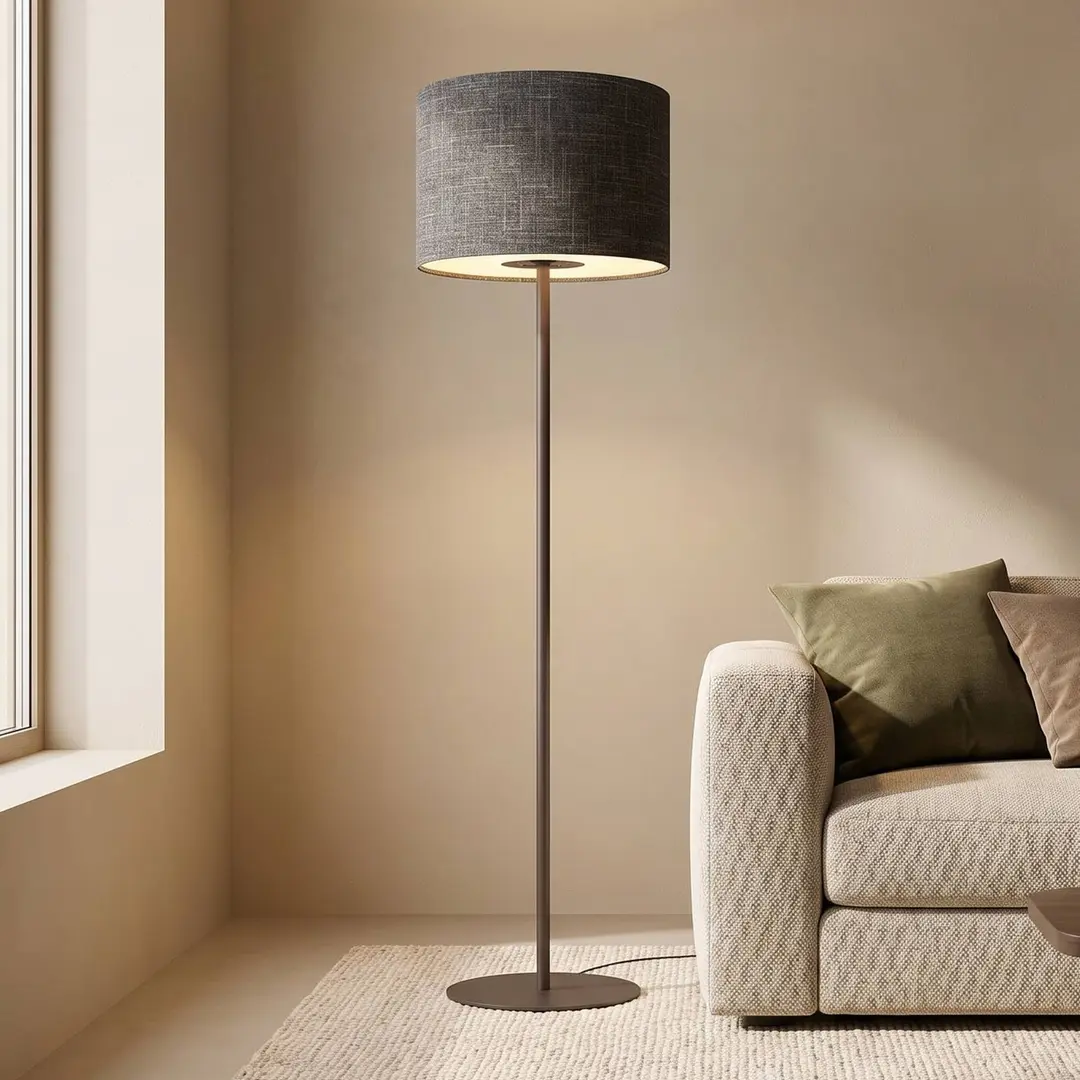 Nowodvorski Lighting Stehleuchte Amarela, schwarz Melange, Textil, E27
