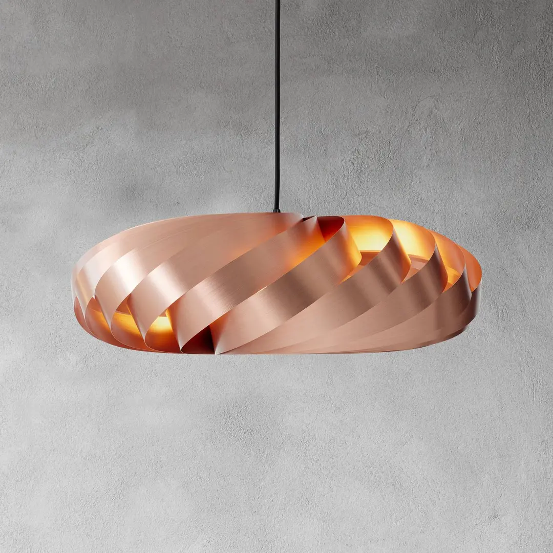 Tom Rossau Pendelleuchte TR5, Ø 60 cm, kupfer, Aluminium