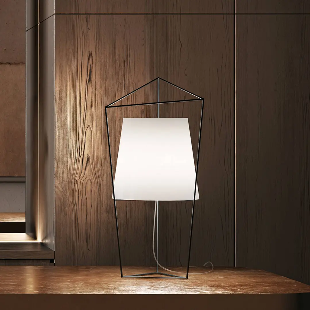 kdln Tischleuchte Tatu, messingfarben, Höhe 69 cm, Glas