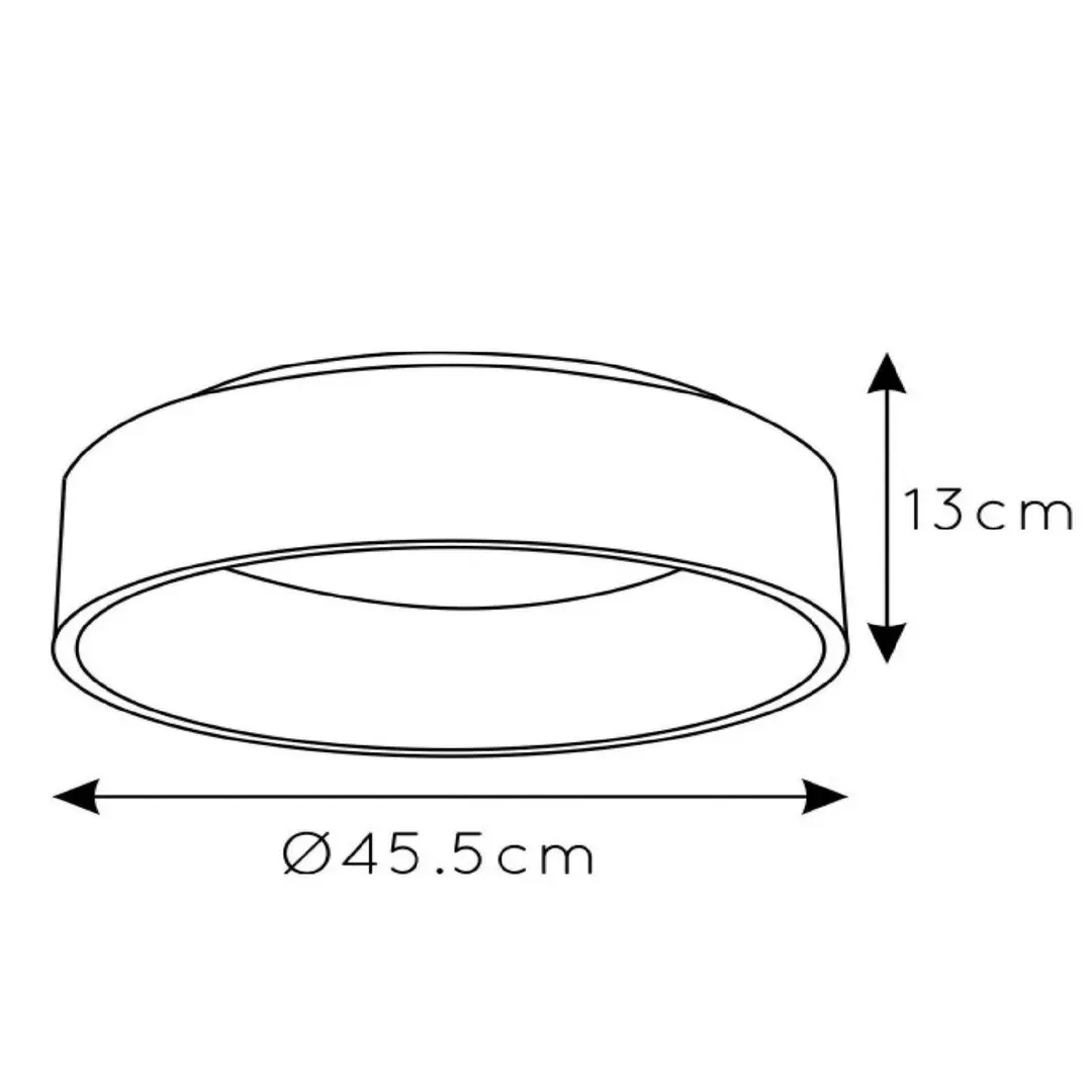 Lucide LED-Deckenleuchte Talowe, weiß, Ø 45 cm