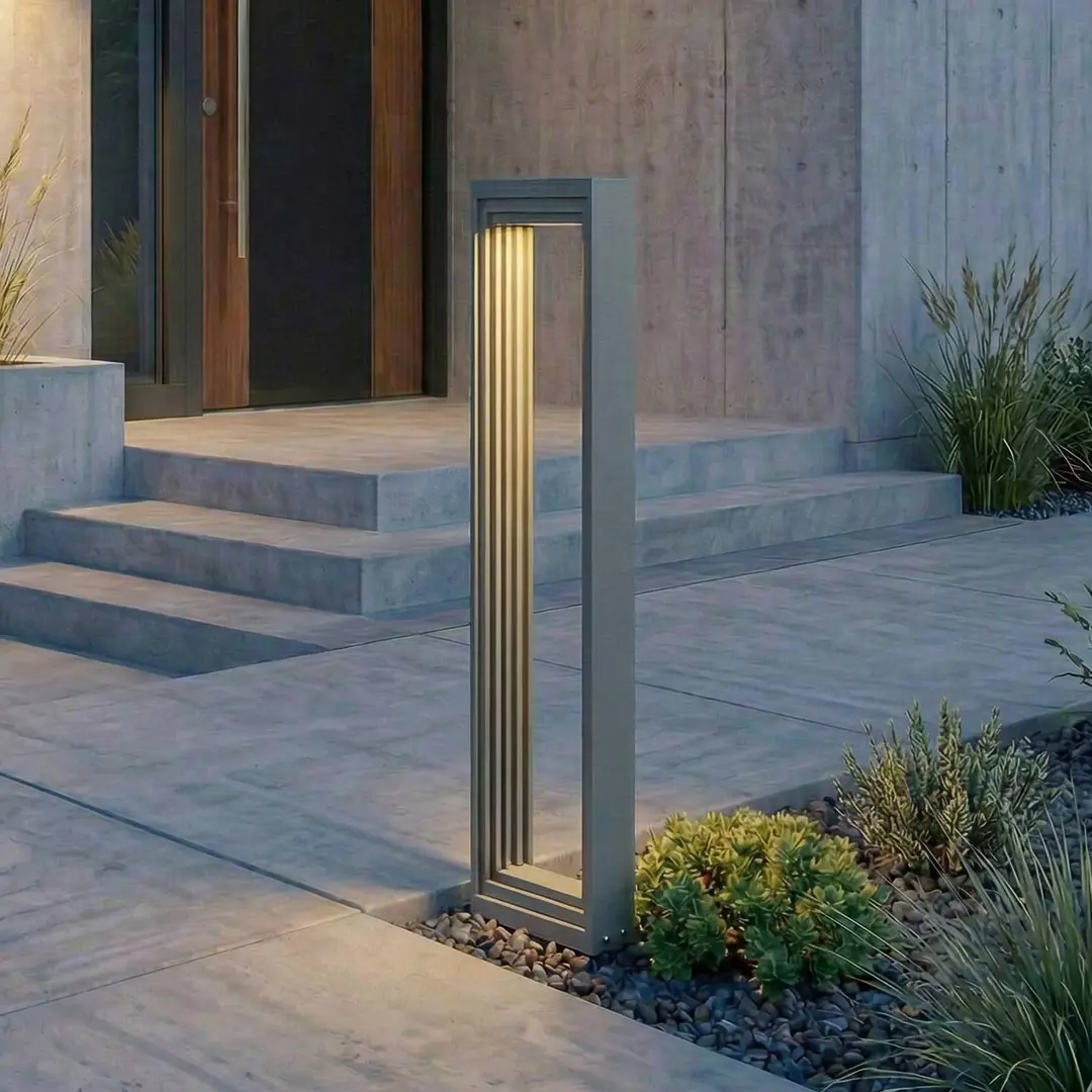 Lucande LED-Wegeleuchte Ashkan, Höhe 60 cm, anthrazit, IP65