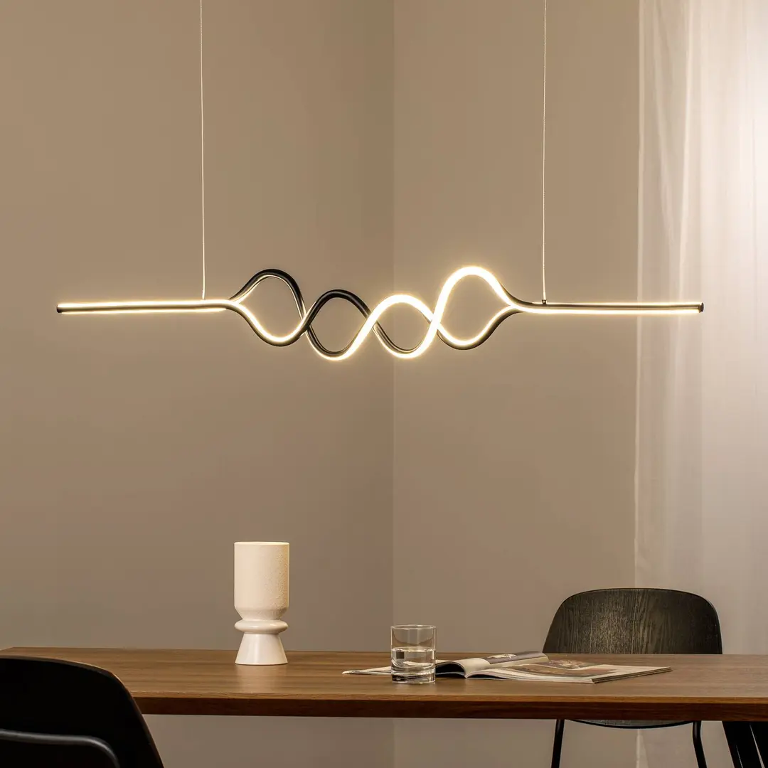Milagro Lighting LED-Hängeleuchte Ancona, Metall, gold/schwarz, 4.000 K