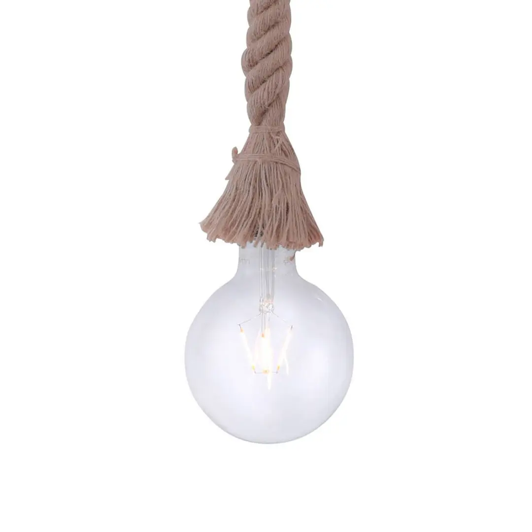 JUST LIGHT. GmbH Pendelleuchte Rope mit Seil, einflammig