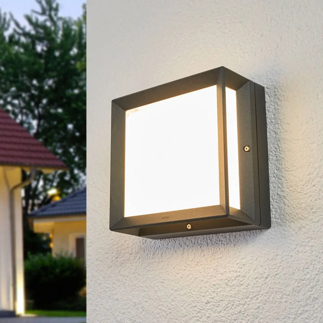 BEGA LED-Außenwandleuchte 22650, grafit, Metall, IP65 CCT