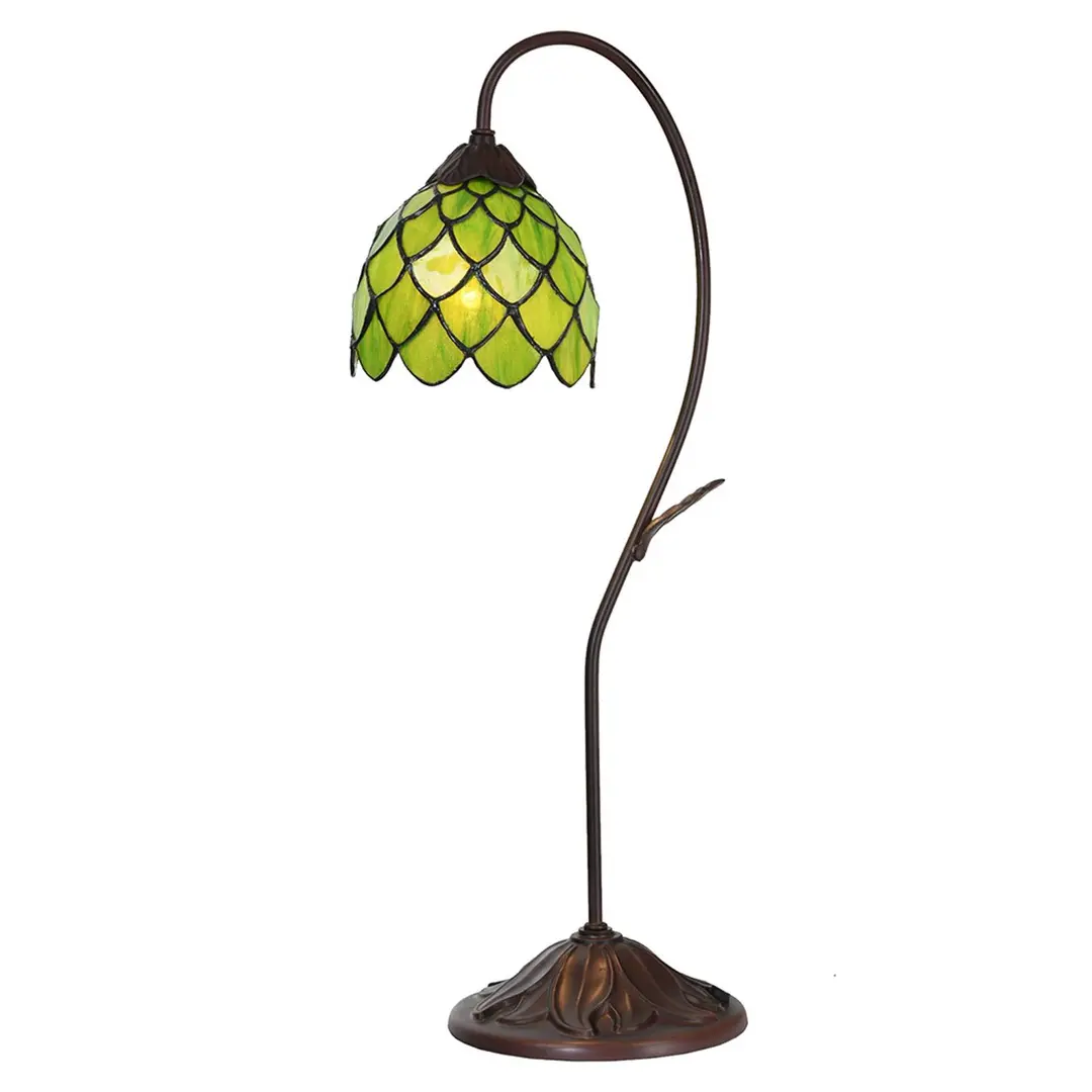 Clayre&Eef Tischlampe 5LL-6045, grün, Tiffany-Stil