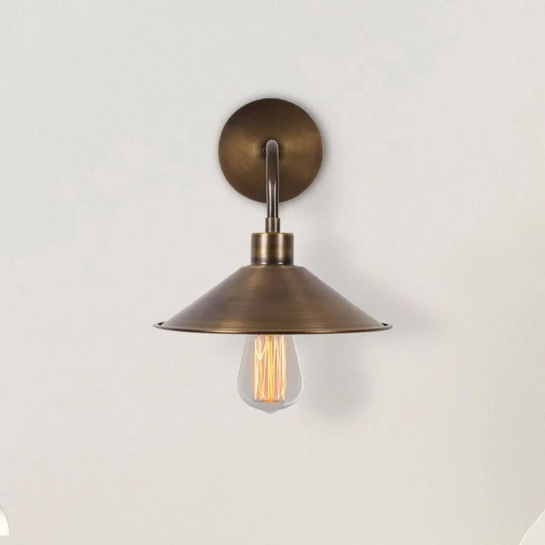 Opviq Wandleuchte Berceste N-664, gold antik, Eisen, Ø 24 cm