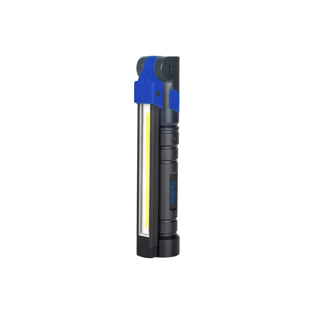 Ledino LED-Handleuchte Lehen, klappbar, Akku, dreiflammig