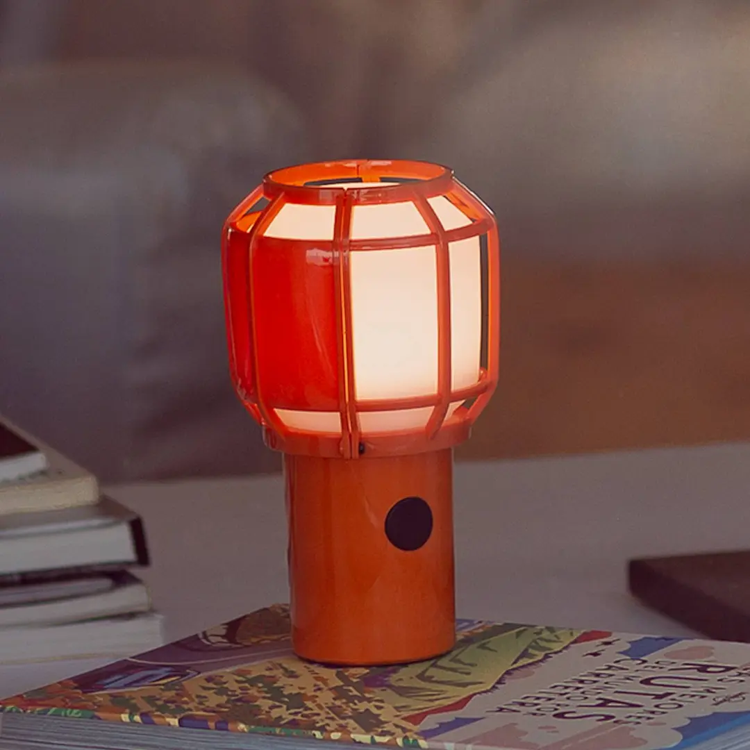 MARSET Chispa LED-Akku-Terrassenlampe IP44 orange
