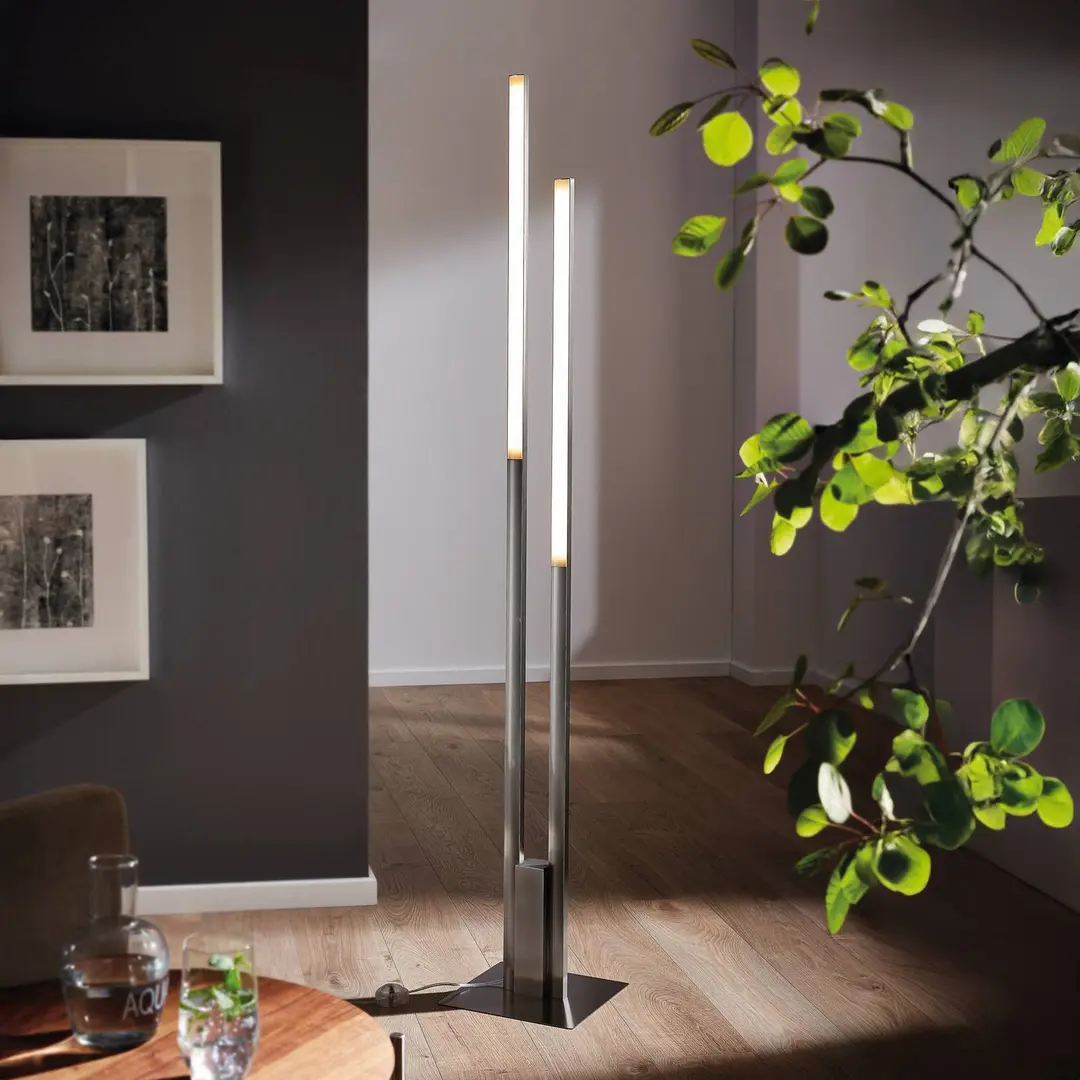 EGLO connect Fraioli-Z LED-Stehleuchte nickel matt