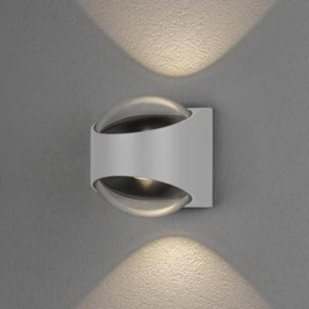 Konstsmide LED-Außenwandlampe Bitonto 2-flammig weiß