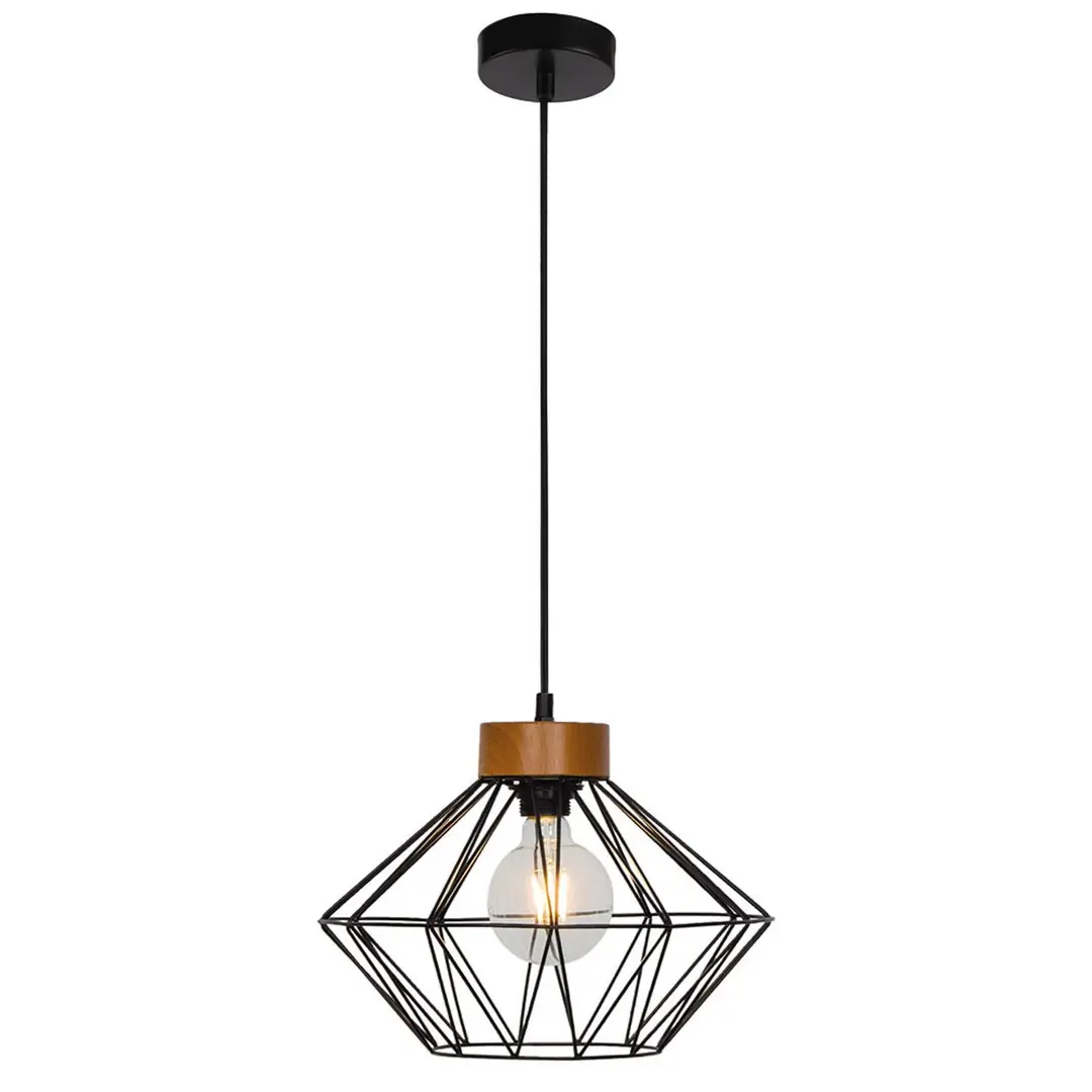 Viokef Pendellampe Vega mit Käfigschirm