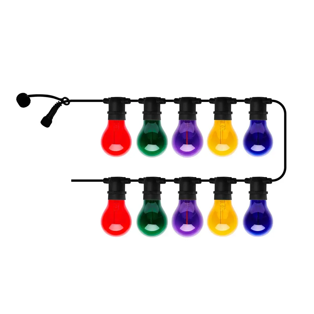 Sirius LED-Lichterkette Tobias, Starter-Set, multi, 10-fl. L. 4,5 m