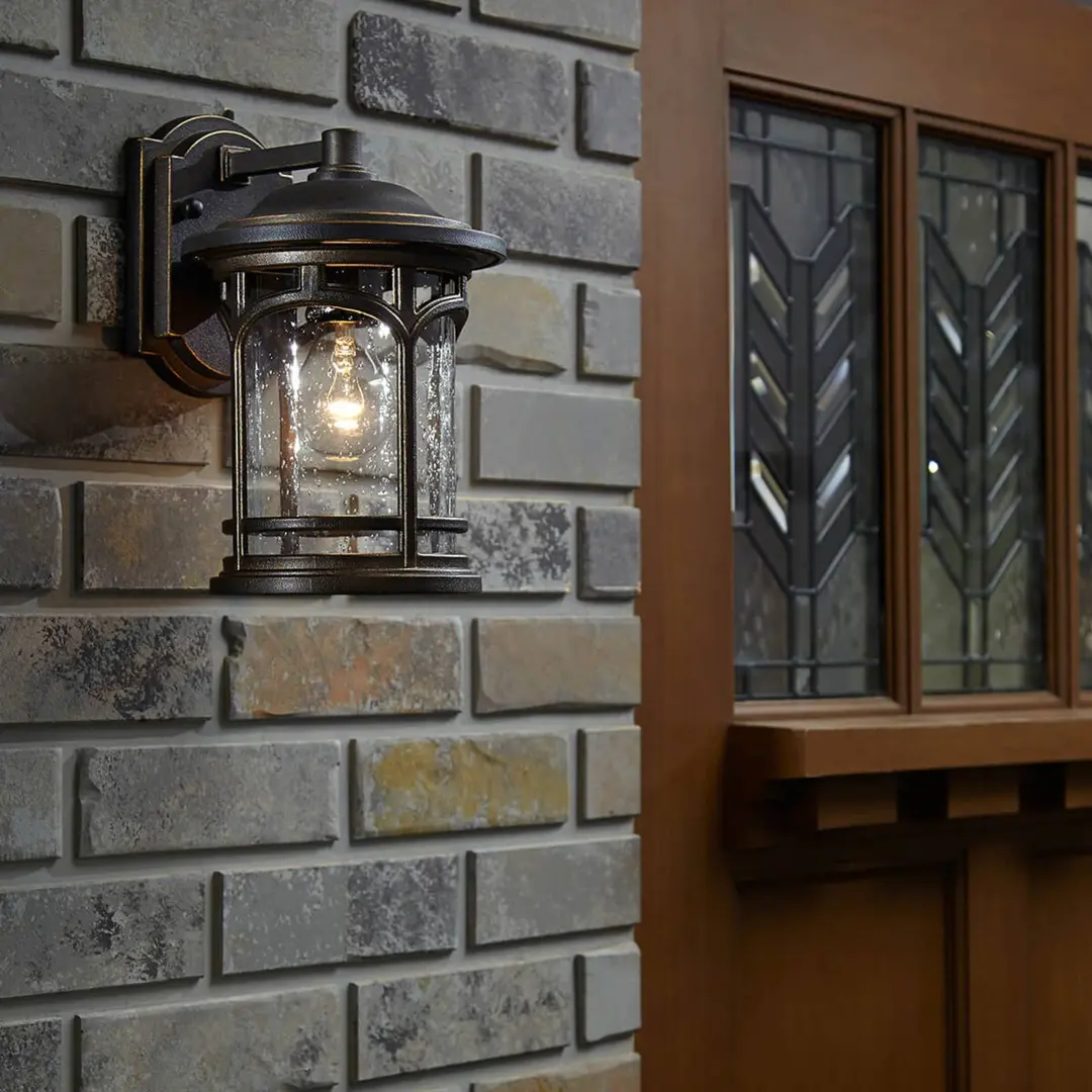 QUOIZEL Außenwandlampe Marblehead, Höhe 28 cm