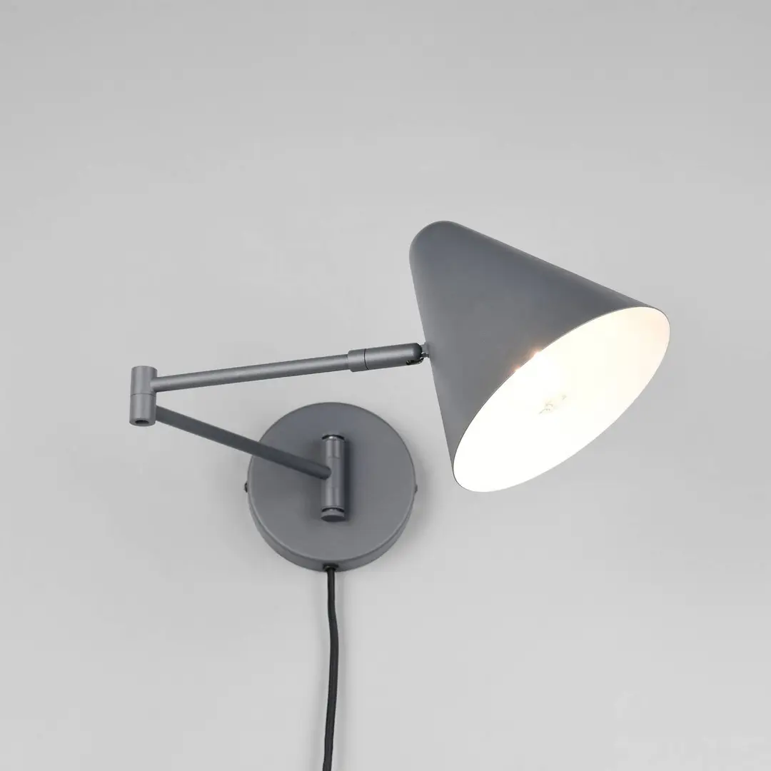 Trio Lighting Wandleuchte Cosima, anthrazit, Ausladung 54 cm, Metall