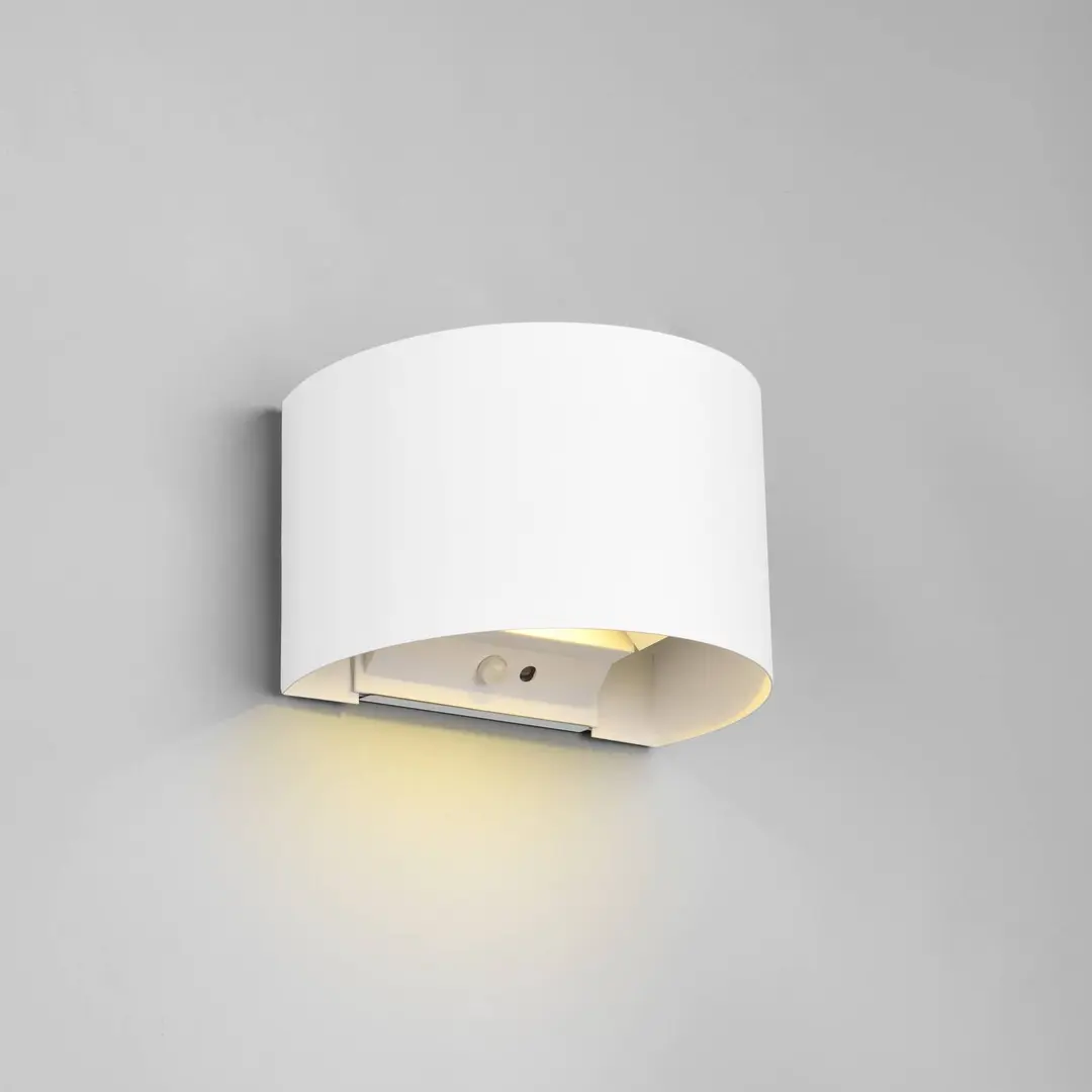 Reality Leuchten LED-Akku-Außenwandlampe Talent, weiß, Breite 16 cm, Sensor