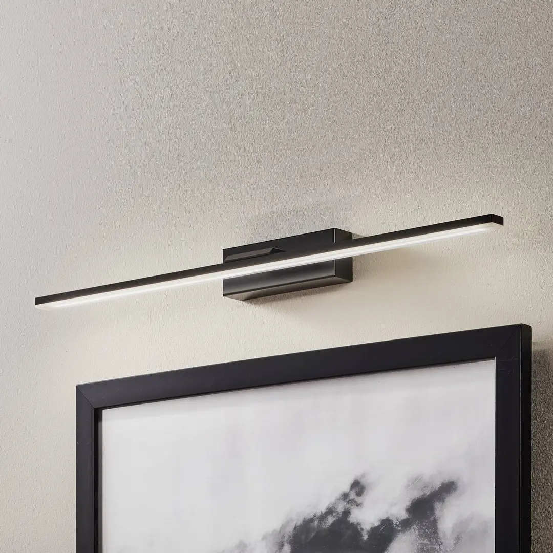 MCJ LED-Wandleuchte Miroir 60 cm schwarz 4000K