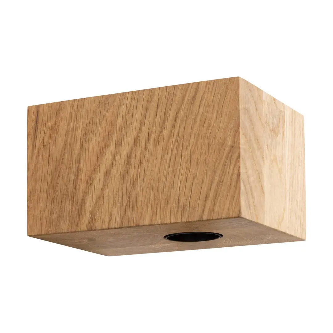 SEGULA Wandleuchte Cozy, Eiche geölt, Würfelform, E27