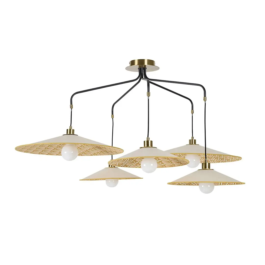 MARKET SET Hängeleuchte Gatsby, myra, 5-flammig, E27