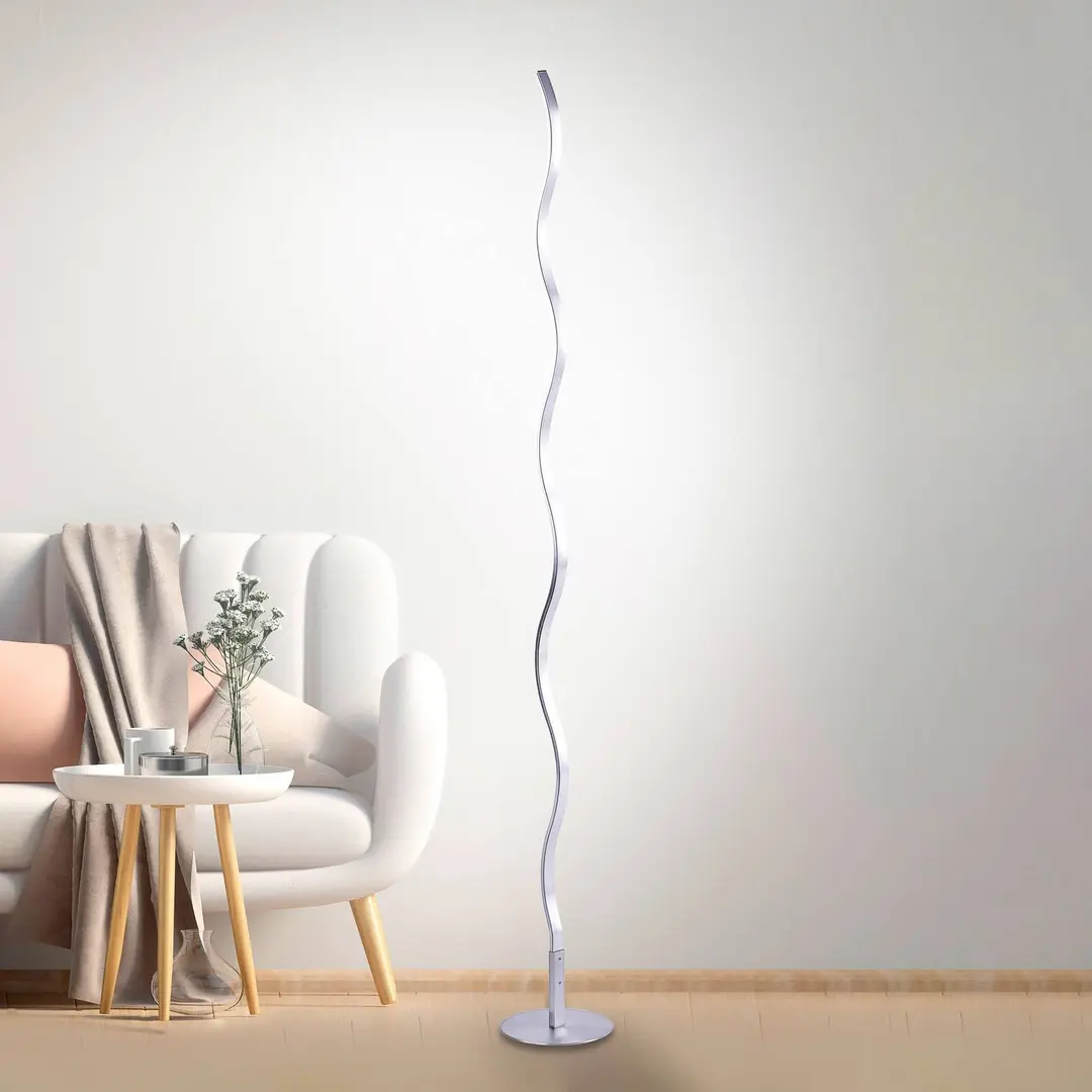 JUST LIGHT. GmbH LED-Stehleuchte Wave 3.000K 120cm stahl