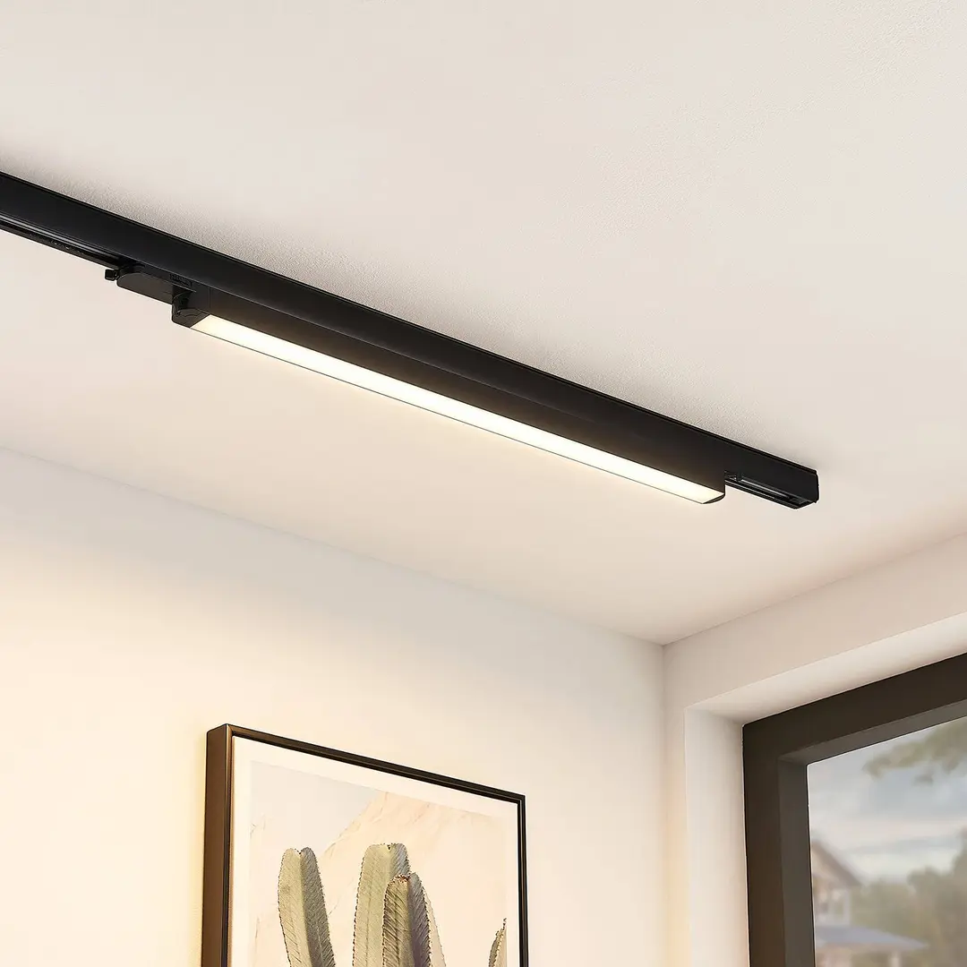 Arcchio LED-Schienenleuchte Harlow, schwarz, 69 cm, 3.000 K