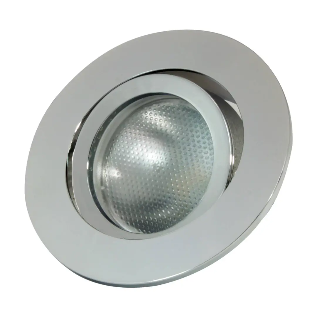 Megatron LED-Einbaustrahler Decoclic GU10/GU5.3, rund, silber