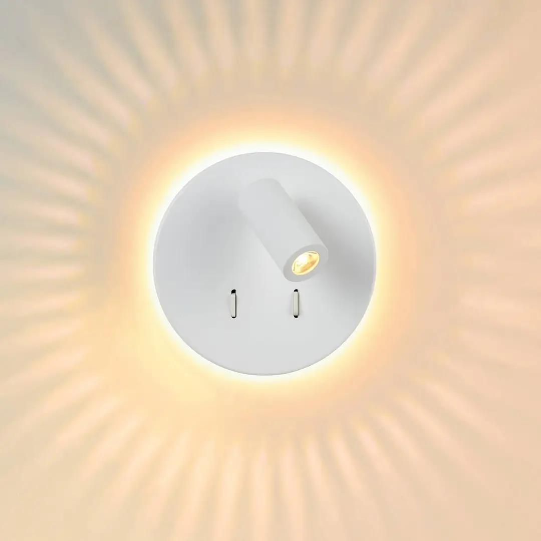 Lucide LED-Wandleuchte Bentjer 2 Lichtquellen weiß