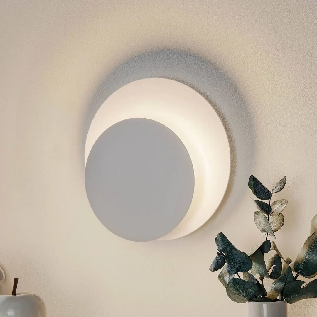 EMIBIG LIGHTING Wandleuchte Circle in runder Form, weiß