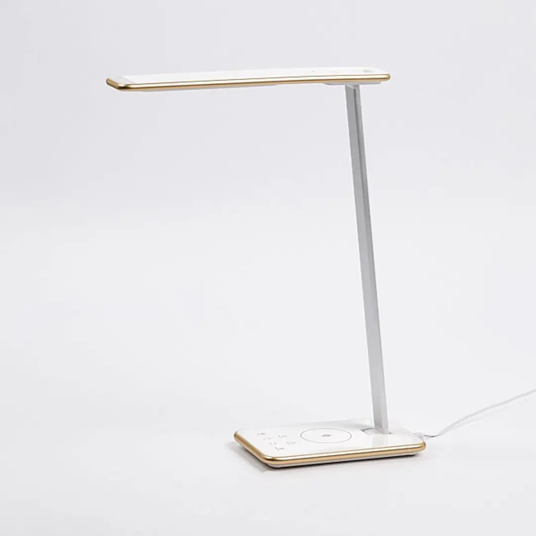 Aluminor LED-Schreibtischleuchte Orbit mit Induktion, gold