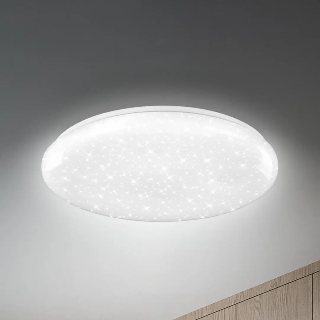 Briloner LED-Deckenleuchte Bright Sky, weiß, 51 W, Sternenhimmel