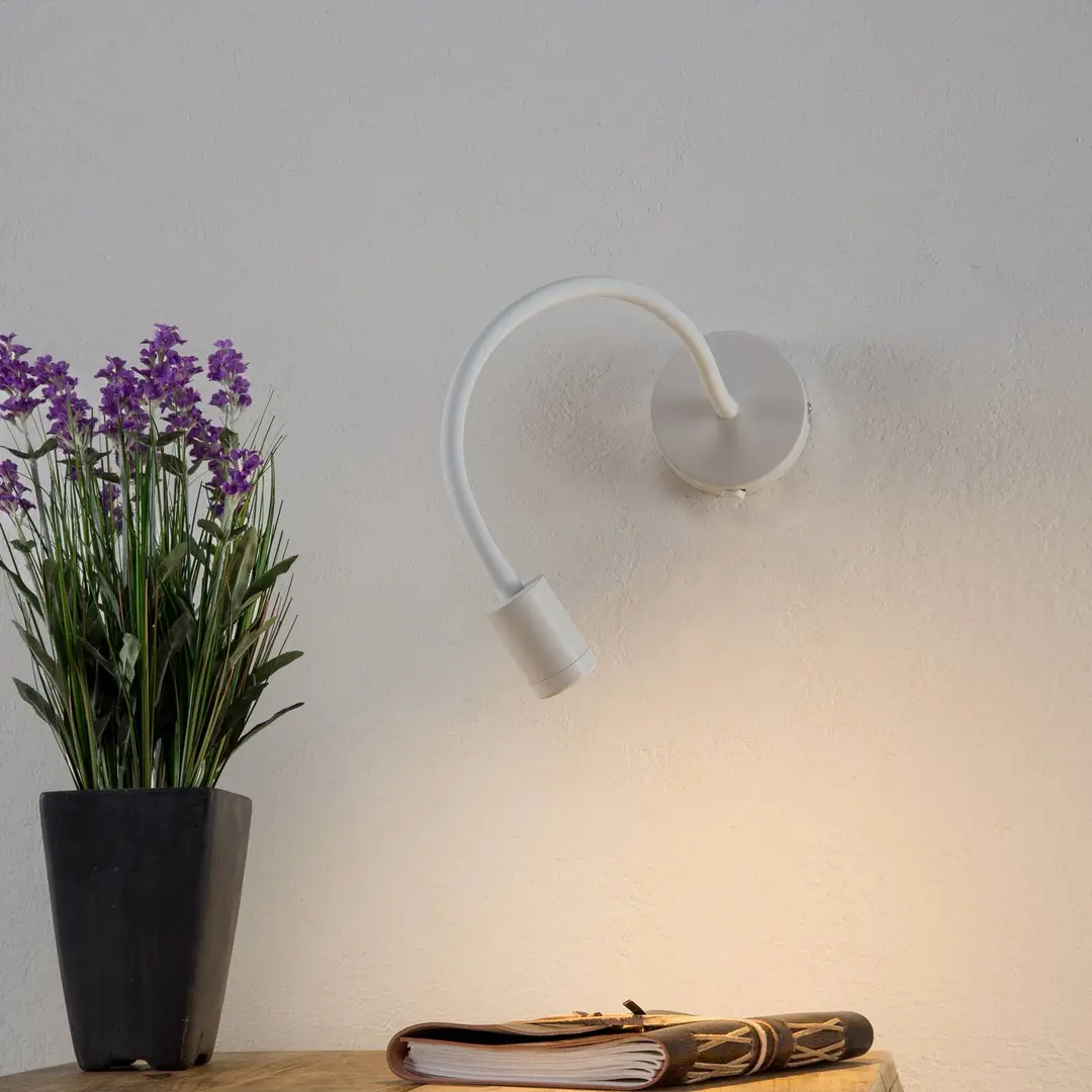 IDEAL LUX Flexible LED-Wandleuchte Focus, weiß