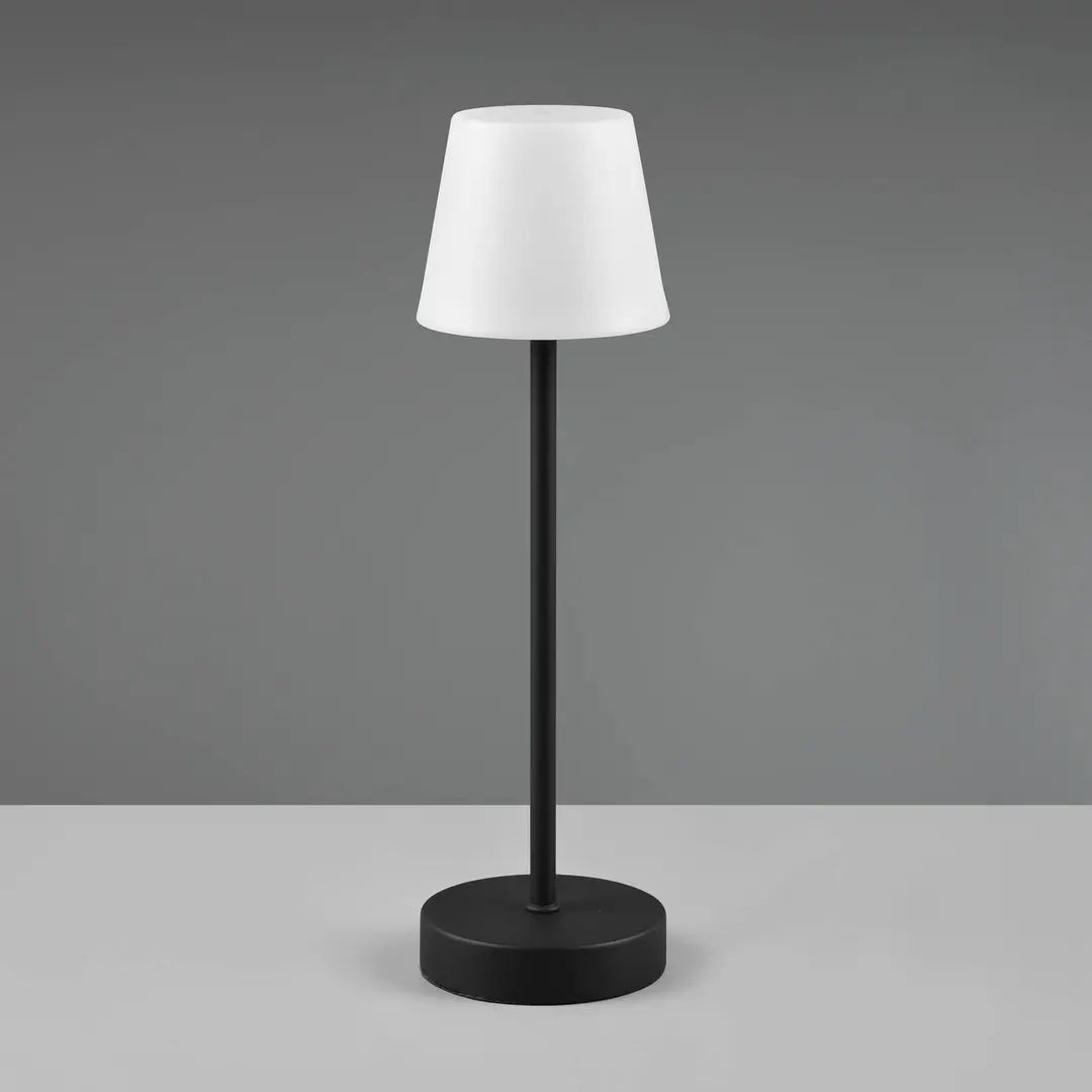 Reality Leuchten LED-Tischleuchte Martinez, Dimmer und CCT, schwarz