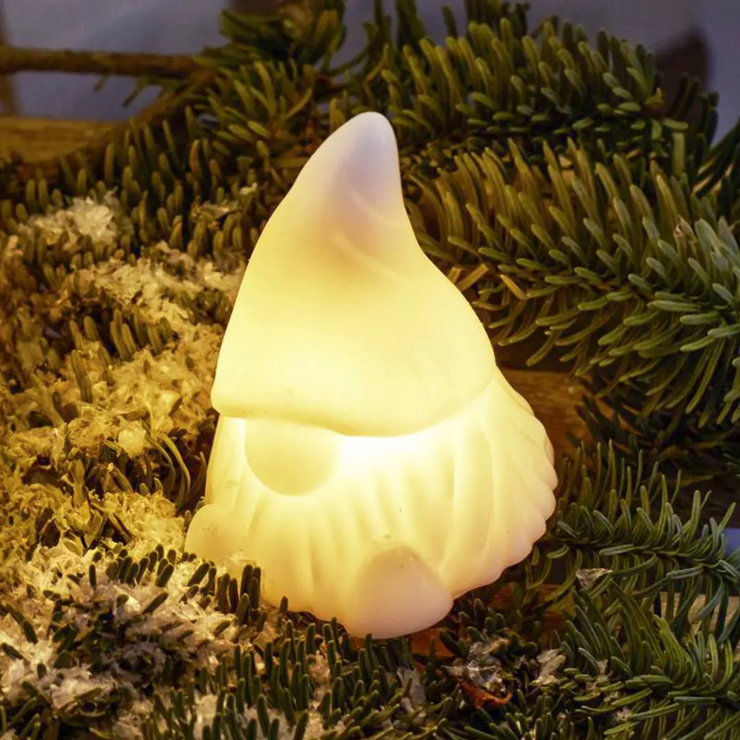 Sirius LED-Dekofigur Coco, weiß, Höhe 13 cm, Wachs, Batteriebetrieb