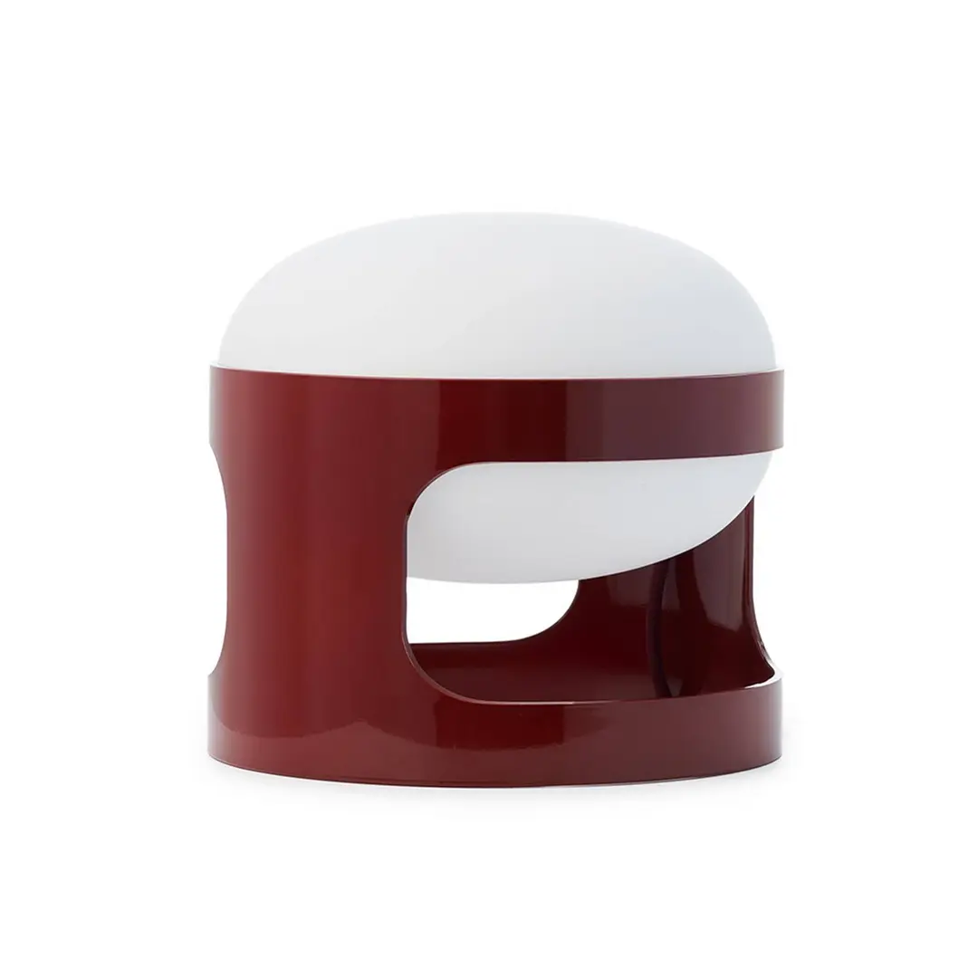 Kartell Tischleuchte KD28, dunkelrot, Ø 25 cm, E14-LED