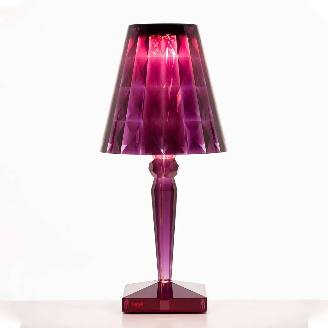 Kartell Big Battery - Tischlampe IP20, pflaume