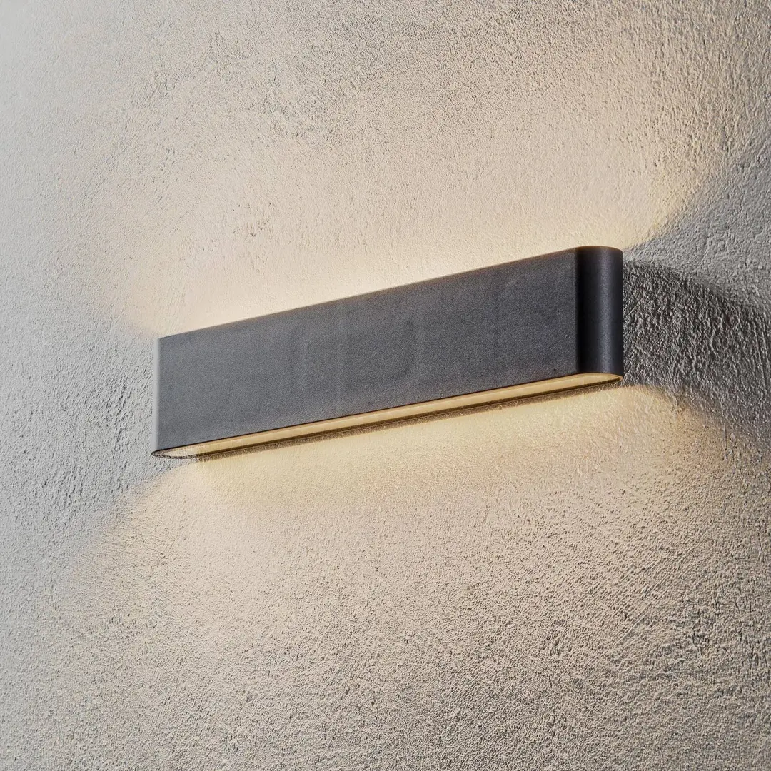 Trio Lighting LED-Außenwandleuchte Thames II, anthrazit