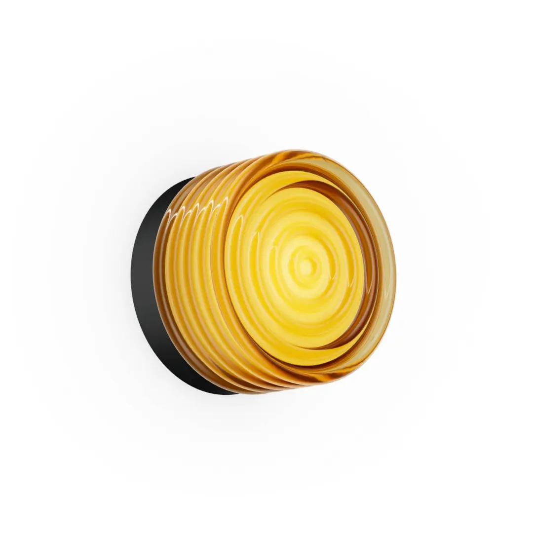 Wever & Ducré Lighting WEVER & DUCRÉ LEDWandlampe Hajo schwarz/amber phasedim 2700K
