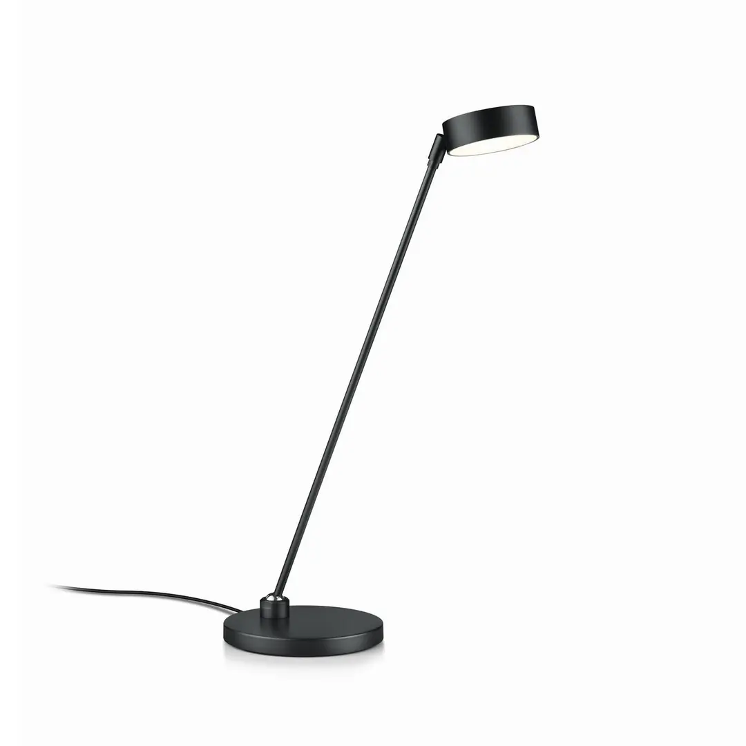 Knapstein LED-Tischlampe Yori schwarz matt Höhe 50 cm, Gestensteuerung