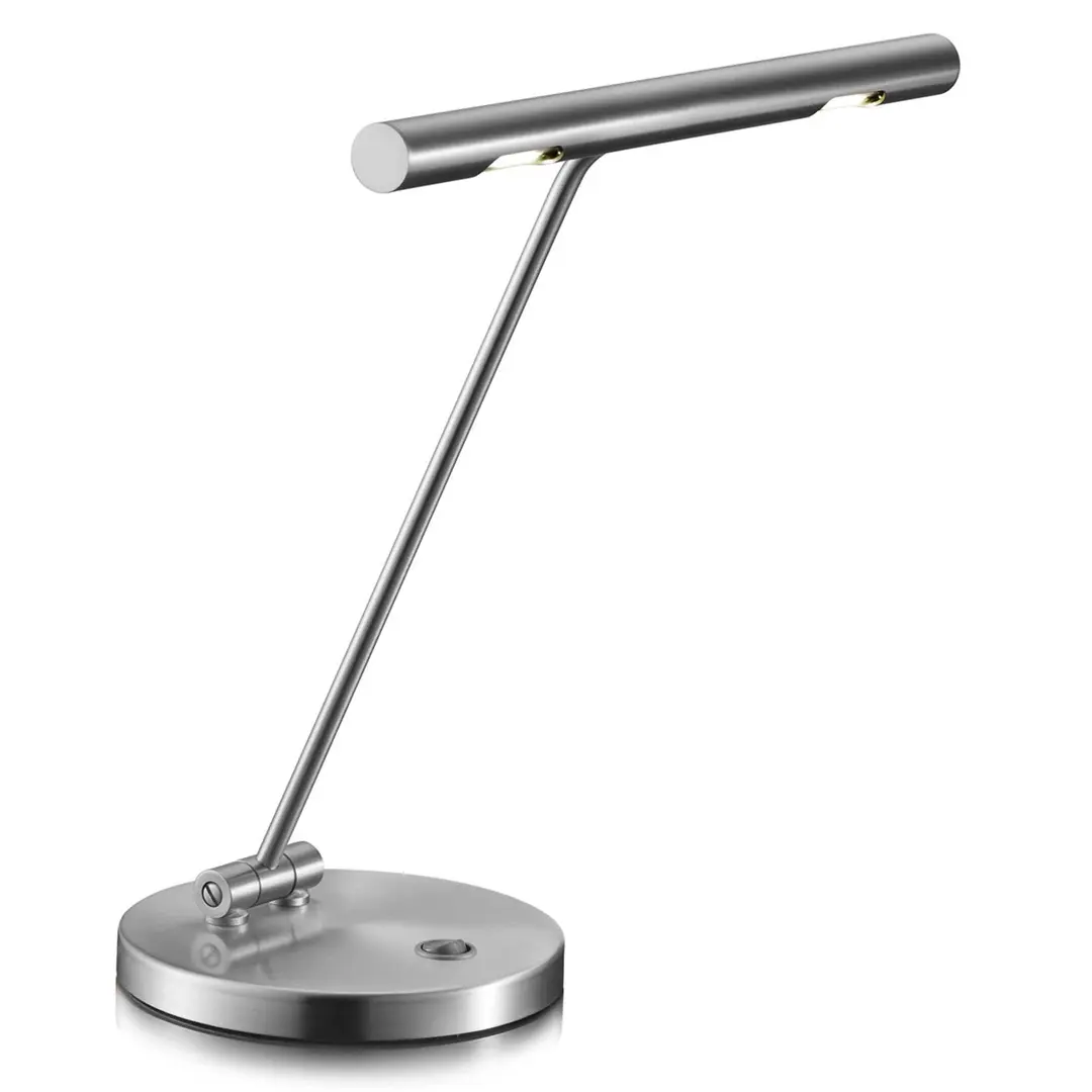 Knapstein Adrette LED-Tischleuchte Glimmer, nickel
