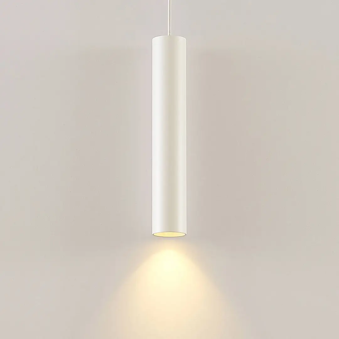 Arcchio Ejona Pendelleuchte, Höhe 35 cm, weiß, Aluminium